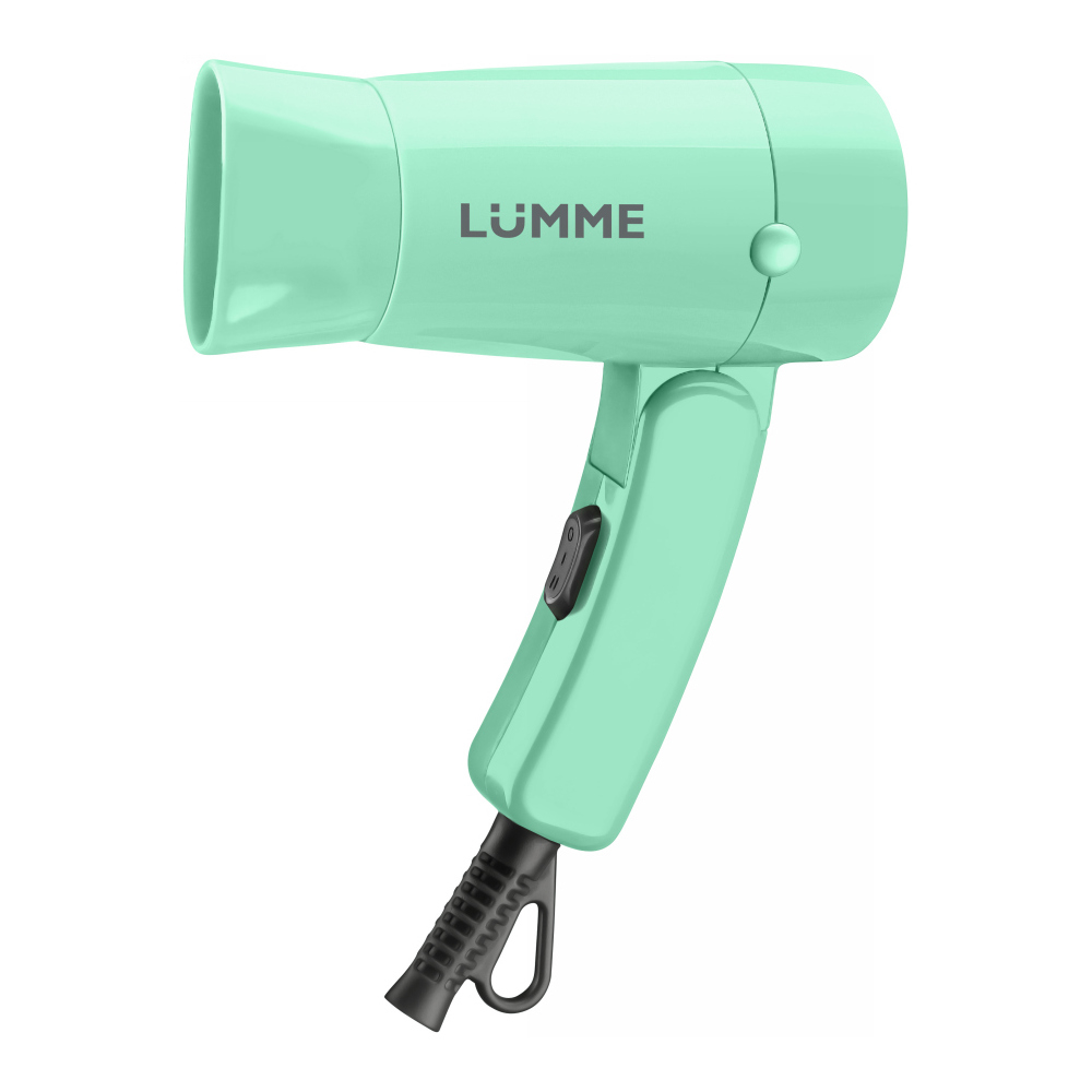 Фен LUMME LU-1056 зелёный нефрит (1200Вт, 2реж, складн ручка, концентр) (10/уп)