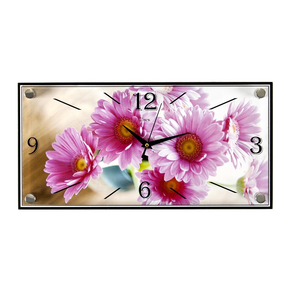 Часы настенные СН 1939 - 737 Розовые хризантемы (19x39)