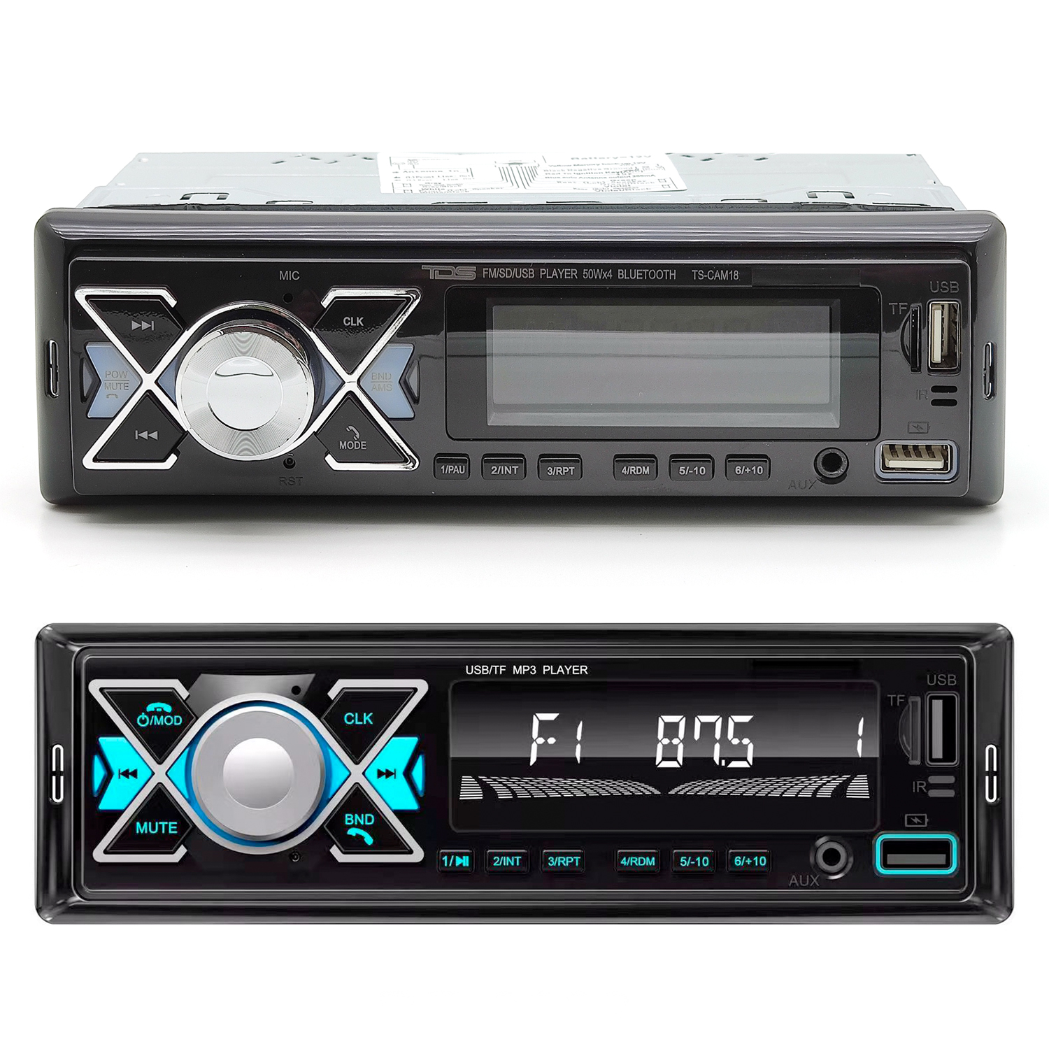 Авто магнитола  TDS TS-CAM18 (MP3  радио,USB,TF,bluetooth)