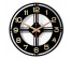 Часы настенные СН 4041 - 012 прозрачные  d-39 см, открытая стрелка "Золотые цифры" (5)