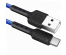 Кабель USB - TYPE C F181, blue, 1м, 2,4А,нейлон пакет Defender