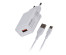 Блок пит USB сетевой  GoPower GP1U 1USB 2.4A 12W с кабелем Type-C белый (1/200)