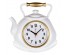 Часы настенные СН 3129 - 002 чайник 27х28,5 см, корпус белый с золотом "Классика" (10)