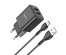 Блок пит USB сетевой  HOCO N25 Maker 2хUSB-A, + кабель USB-A на USB-C, 2,4А, черное (13/130)