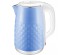 Чайник  MAXTRONIC MAX-1014 голуб+белый (2,5л !!!, двойн стенки, диск 1,8кВт) 12/упибирске. Чайник двухслойный оптом - Василиса,  Delta, Казбек, Galaxy, Supra, Irit, Магнит. Доставка
