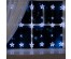 Эл.гирл. "Бахрома" 2.4 х 0.9 м с насадками "Звёзды", IP20, прозр нить, 138 LED,  белое, 8 реж, 220