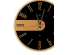 Часы настенные СН 4041 - 004 прозрачные d-39 см, открытая стрелка "Стиль черный" (5)