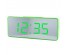 часы настольные VST-886Y-4 (зелёные) зеркальные+дата+температура  (без блока, питание от USB)