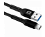 Кабель USB - TYPE C F167,black, 1м, 2,4А,ткань Defender