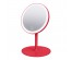 Зеркало настольное MARTA MT-2361 красн рубин круглое (D 18см, круговая подсветка, от бат 3*R3) 12/