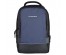 Рюкзак подростковый 45x33x16см, 2 отд, 2 карм, ПЭ, иск.кожа, спинка с эргон.элем.,USB, чер.с синим
