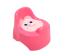 Горшок детский "Мишутка" с крышкой, розовый цвет