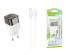 Блок пит USB сетевой  HOCO C125A Черный + кабель IOS Lighting (PD20W, 3000mA)
