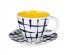 Индиго Набор чайный 2пр, чашка 270мл, блюдце 15см, керамикакерамики в Новосибирске оптом большой ассортимент. Посуда фарфоровая в Новосибирскедля кухни оптом.