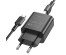 Блок пит USB сетевой  BOROFONE BA72A + кабель Micro USB Чёрный (1хUSB, QC3.0, 18W, 3А)