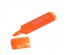 Маркер-выделитель оранжевый, плоский корпус, скошенный наконечник, линия 4мм 12шт/уп