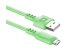 Кабель USB - Micro F207,green, 1м, 2,4А,силикон пакет Defender