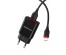 Блок пит USB сетевой  BOROFONE BA20A + кабель Lightning Чёрн (1USB, 2100mA)USB Блоки питания, зарядки оптом с доставкой по России.