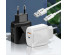 Блок пит USB сетевой  Орбита OT-APU62 Белый с TYPE-C/USB + кабель TYPE-C 1,2м (PD+QC3.0,20Вт)