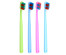 Зубная щетка, пластик, средняя жесткость, индекс 5, степень 6<G<9, 4 цвета, ФМ22-01