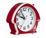 Часы будильник  B6-001 кварц, корпус красный с белым "Классика" (40)стоку. Большой каталог будильников оптом со склада в Новосибирске. Будильники оптом по низкой цене.